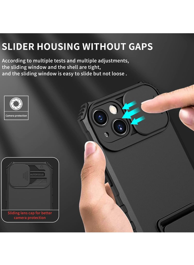 Case Cover For Apple iPhone 13 Mobile Phone, Innovative Telescopic Bracket, Sliding Protection Camera Window, Bumper Shockproof Phone Back Cover  - Image 5