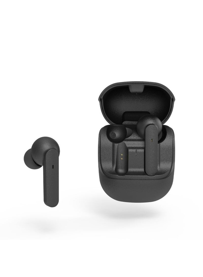 E-train HP611 VIBES Wireless Earbuds with Charging Case - Black - Image 3