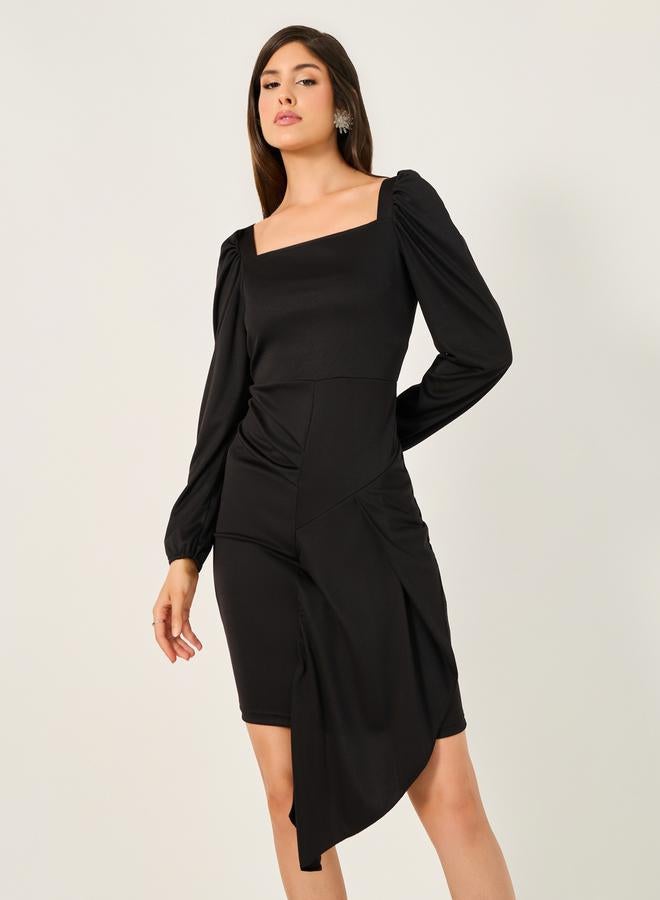 Styli Asymmetric Hem Dress - Image 1