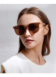 STAUD Foldable Sunglasses With Bag Women and Men, Square Folding Easy Carry Foldable Shades UV400 Protection Lens, Sun Protection Sunglasses Suitable for Summer Outdoor Beach Travel Camping, Brown  - Image 4