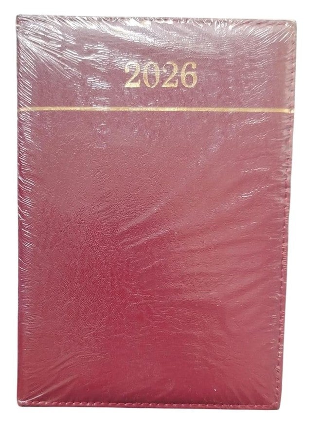 Peeplvalue مفكرة رأس السنة الجديدة 2026 من Peeplvalue، قطعتان | يوم واحد لكل صفحة | مفكرة قياسية 2026 - مقاس A5 | غلاف من الفينيل المغلف - (أزرق) - Image 2