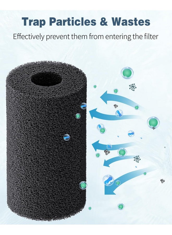 Pawfly 12 Pack Pre-Filter Sponge, Aquarium Filter Sponge 0.8" Intake Sponge Foam Roll For Small Fish Shrimp Fry Fish Tank Covers Accessories  - Image 3