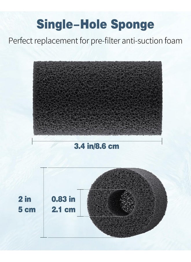 Pawfly 12 Pack Pre-Filter Sponge, Aquarium Filter Sponge 0.8" Intake Sponge Foam Roll For Small Fish Shrimp Fry Fish Tank Covers Accessories  - Image 2