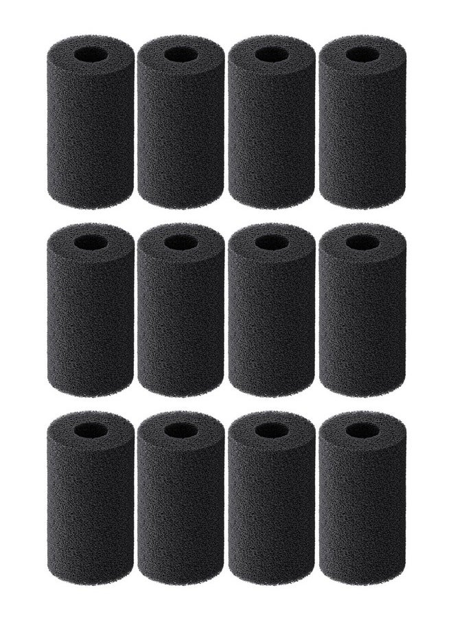 Pawfly 12 Pack Pre-Filter Sponge, Aquarium Filter Sponge 0.8" Intake Sponge Foam Roll For Small Fish Shrimp Fry Fish Tank Covers Accessories  - Image 1