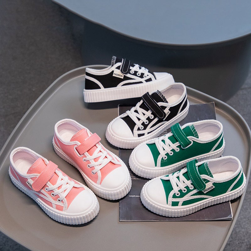 Girls' Canvas Shoes, Summer Breathable Shoes, 2026 Children'S Canvas Shoes, Fashionable And Versatile, Soft-Soled Boys' Sneakers, Trendy - Image 2