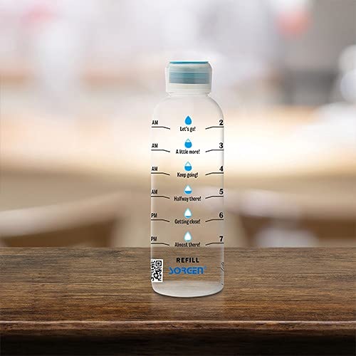 Sorgen Plastic Unbreakable Leakproof Durable BPA-Free Non-Toxic Water Bottle with Motivational Time Marker (1 Liter) - Image 5