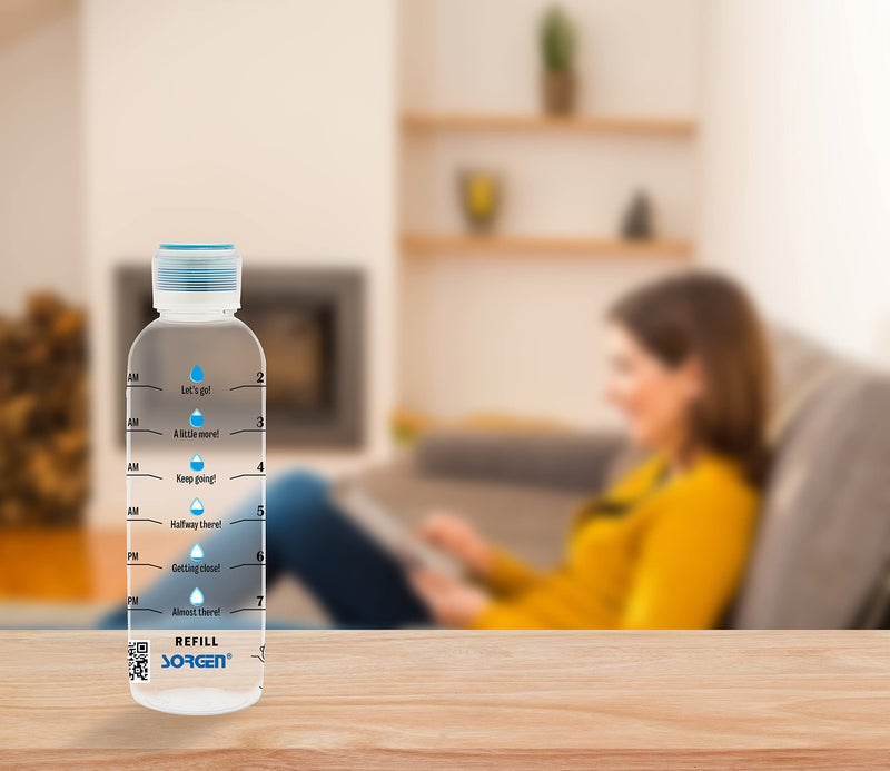 Sorgen Plastic Unbreakable Leakproof Durable BPA-Free Non-Toxic Water Bottle with Motivational Time Marker (1 Liter) - Image 4