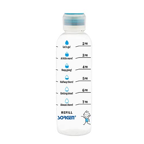 Sorgen Plastic Unbreakable Leakproof Durable BPA-Free Non-Toxic Water Bottle with Motivational Time Marker (1 Liter) - Image 1