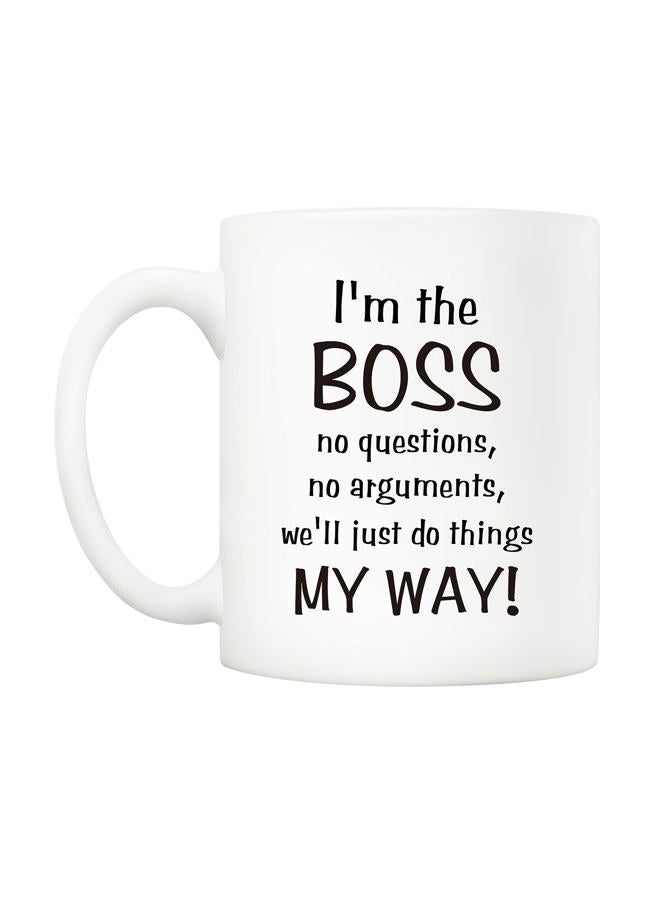 5Aup Bosses Day Funny Boss Office Coffee Mug Christmas Gifts from Co-worker Colleague, I'm the Boss. We'll Just Do Things My Way Cups 11 Oz, Birthday Present Idea for Male or Female Bosses Coworkers - Image 2