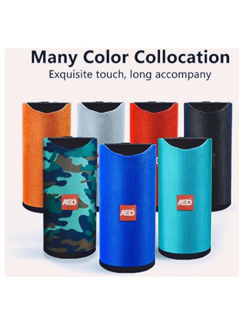 ASD - Super Bass Portable Wireless Speaker ASD-249 with FM Radio, BT Connection, SD Card, Splash and Handsfree - Blue - Image 1