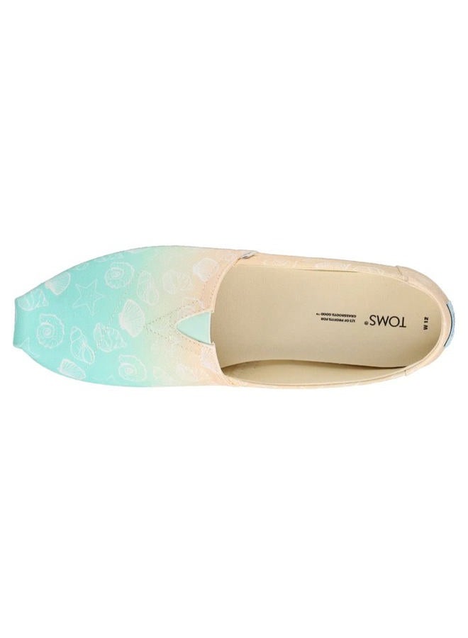 TOMS حذاء نسائي مسطح من ألبارغاتا بطبعة، أومبري قشرة البحر متعددة الألوان، 36 EU - Image 5