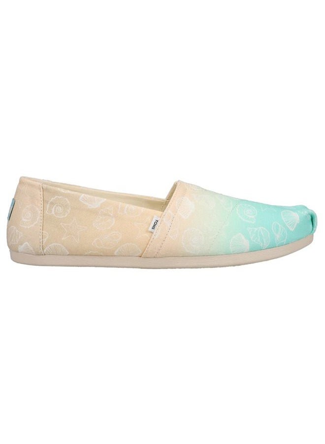 TOMS حذاء نسائي مسطح من ألبارغاتا بطبعة، أومبري قشرة البحر متعددة الألوان، 36 EU - Image 2