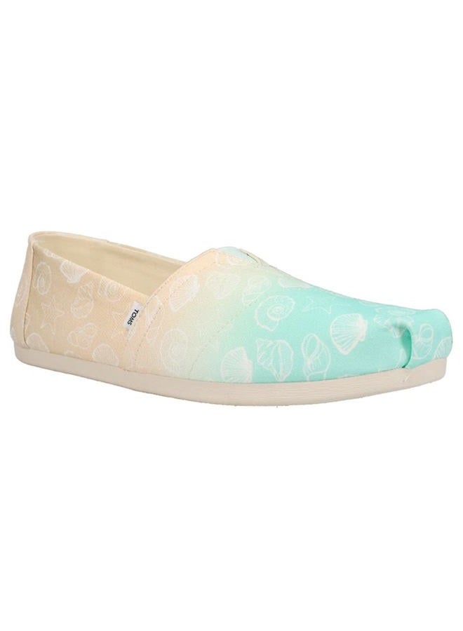 TOMS حذاء نسائي مسطح من ألبارغاتا بطبعة، أومبري قشرة البحر متعددة الألوان، 36 EU - Image 3