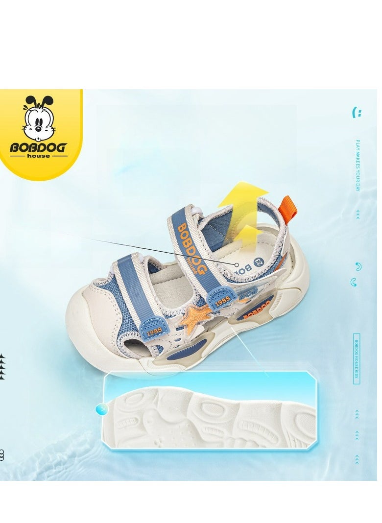 BOBDOG - New Children's Sandals Soft Bottom Baotou Beach Shoes - Image 1