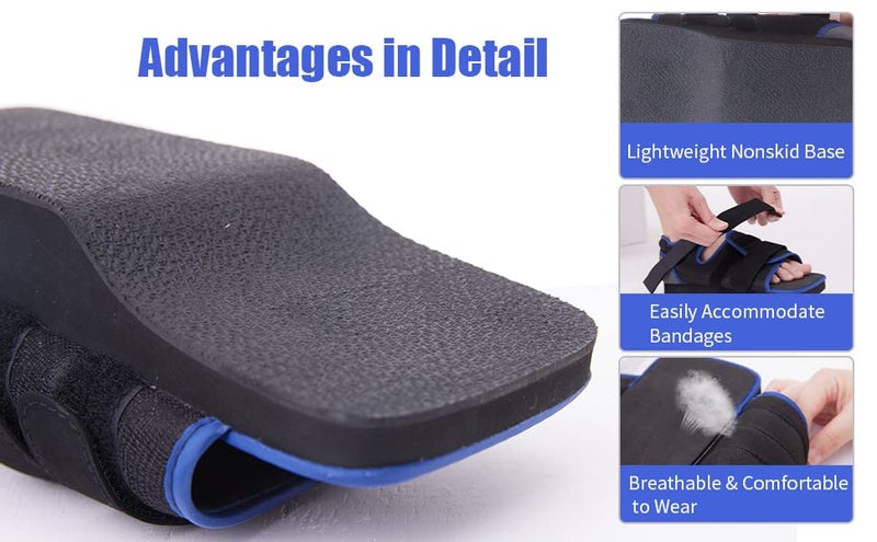 GHORTHOUD Post-op Shoes for Broken Toe Lightweight Orthowedge Shoes Medical Orthopedic Foot Brace Off-Loading Healing Shoe for Foot Surgery (S) - Image 5
