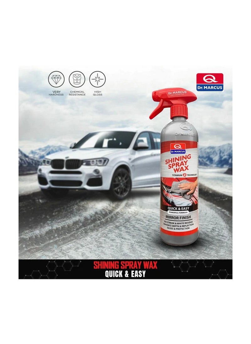 Dr.MARCUS Dr.MARCUS Shining Spray Wax 750ml Quick and Easy Mirror Finish Titanium Technology  - Image 1