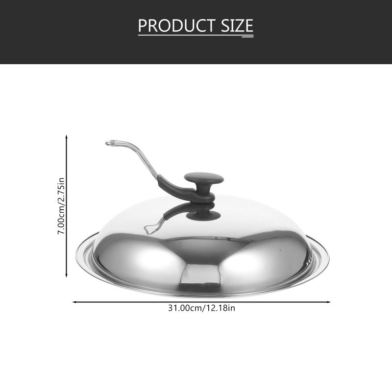 Lid for Universal Cookware,Pots and Pans,Fits Cast Iron,Perfect for Home Cooking - Image 2