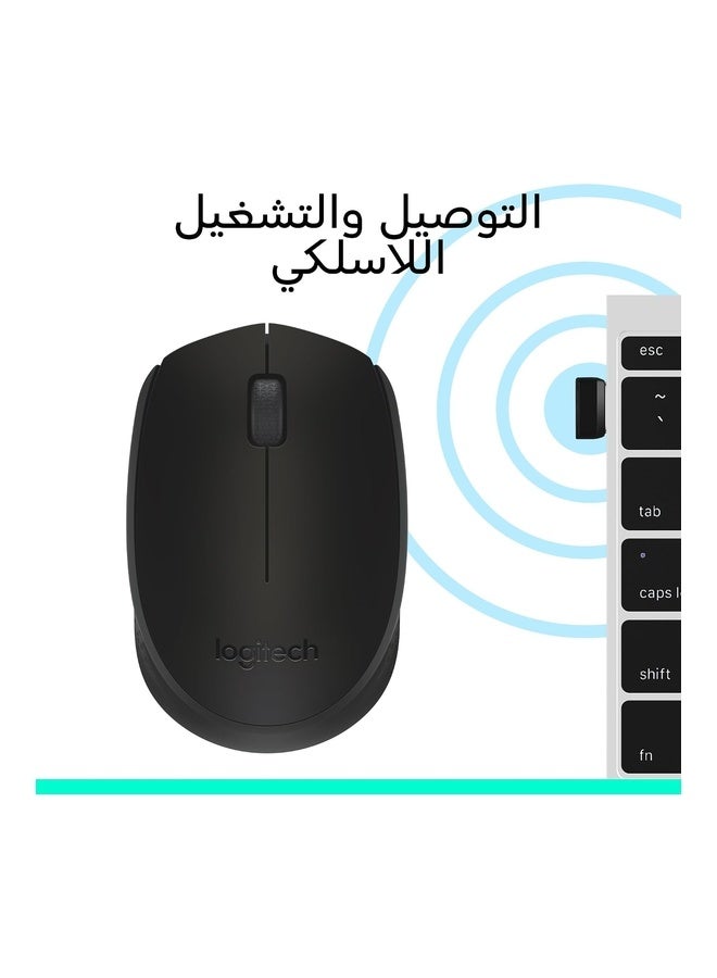 Logitech M171 Reliable Wireless Connectivity Mouse 2.4 GHz With USB Black - Image 2