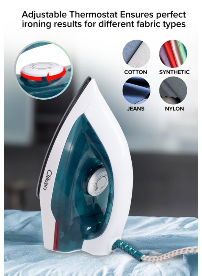 Clikon Dry Iron 1300 W CK4133 White/Blue - Image 4