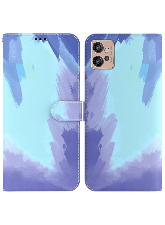 S-TOP Case For Motorola Moto G32 Watercolor Pattern Flip Leather Phone Case - Image 1
