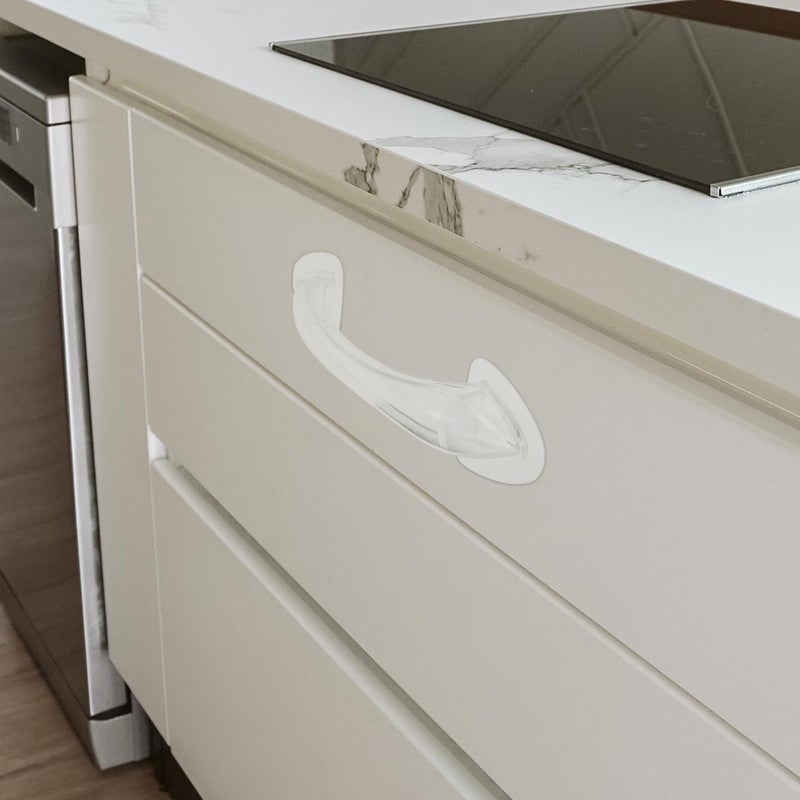 Self Adhesive Cabinet Handles Drawer Pulls No Drill Installation Crystal Finish Hardware - Image 5