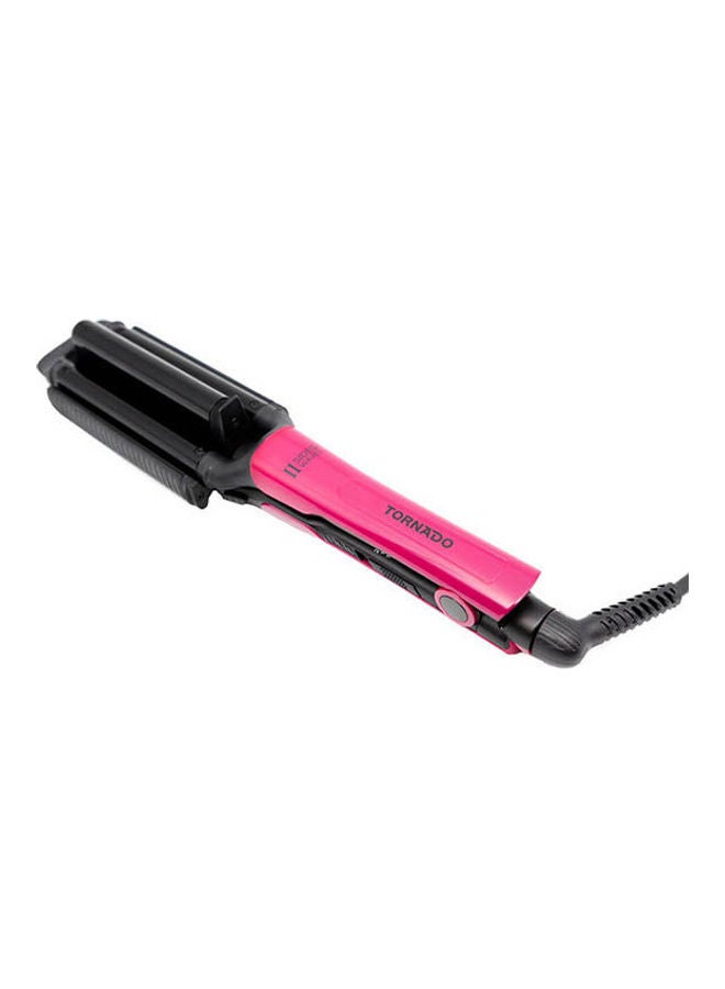 TORNADO TRY-2SM Curling Iron for Waving hair with Ceramic Plates Maroon/Black - Image 1