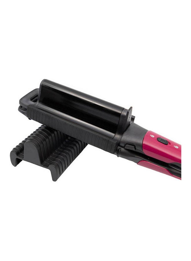 TORNADO TRY-2SM Curling Iron for Waving hair with Ceramic Plates Maroon/Black - Image 2