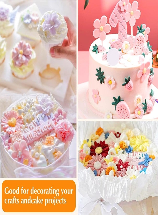 Skytail 4pc Daisy Sunflower Silicone Fondant Molds for Chocolate Candy Cake Decoration Cupcake Topper Jelly Dessert Ice Cube Sugarcraft Clay Candle Wax Soap Floral Resin Craft Jewelry Molds - Image 5