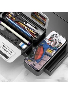Anime Mobile Suit Gundam Multifunctional Pencil Case for Elementary and Middle School Students