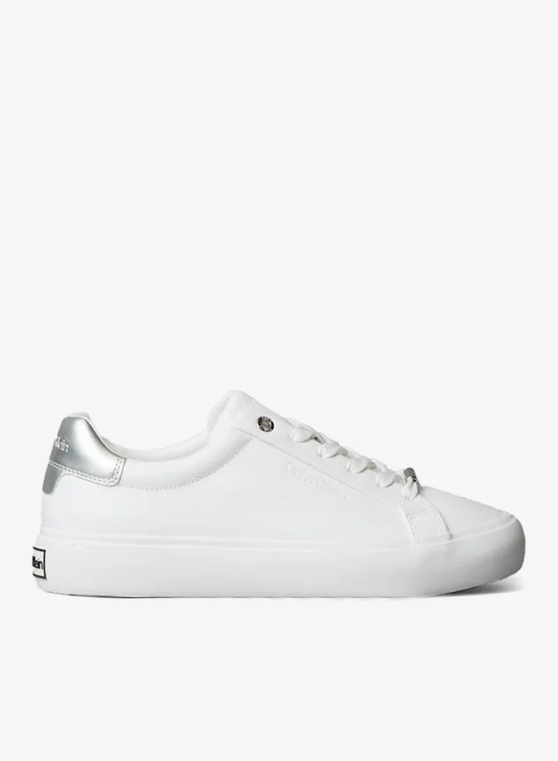 Leather Metallic Backtab Trainers