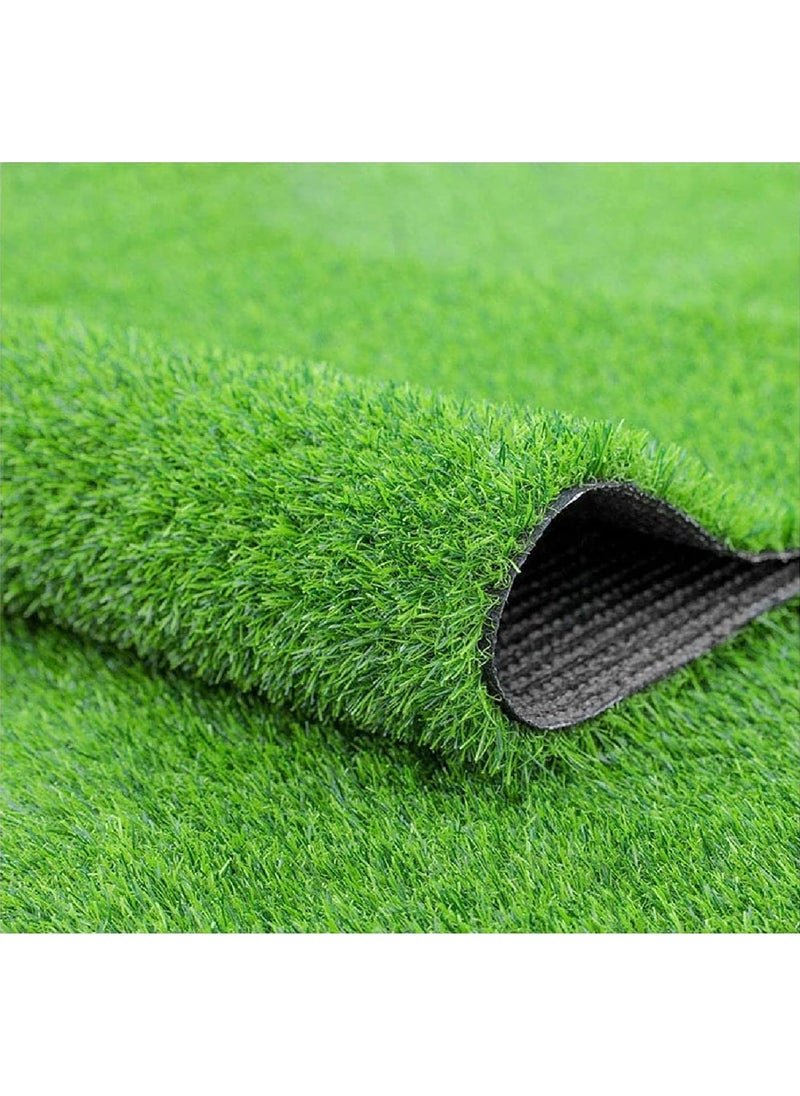 Fabrilia Fabrilia Artificial Green Grass Mat Carpet for Balcony Floor and Wall 3 X 4 Feet 