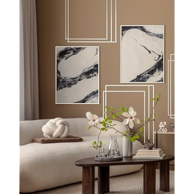 MOULDING TRIM, PEEL AND STICK WATERPROOF MOULDING FOR WALLS EDGES, BORDERS, WINDOW FRAMES, BACKSPLASH TILES, FLEXIBLE AND SELF ADHESIVE TRIM, WHITE(PAINTABLE) 8M - Image 3