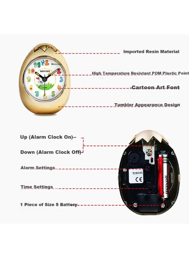 Rhythm Brand Alarm Clock For Students, Middle And High School Students, Specialized For Those Having Difficulty Waking Up, 2025 New Model, Powerful Alarm For Boys, Children's Alarm Clock With Loud Volume, 4re886dl03 - Image 3