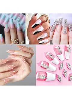 brunson False Nail Tips Softgel Extension Clear Long Coffin 550 Pieces SGT01  - Image 2