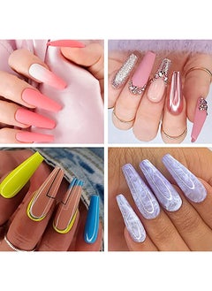 brunson False Nail Tips Softgel Extension Clear Long Coffin 550 Pieces SGT01  - Image 3