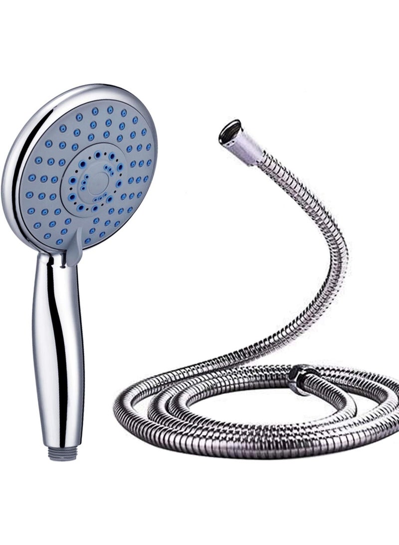 High Pressure Handheld Shower Head, 5 Spray Modes Water Saving Showerhead With 6 Inch Shower Hose And Bracket, Lightweight Bathroom Hand Shower - Image 1