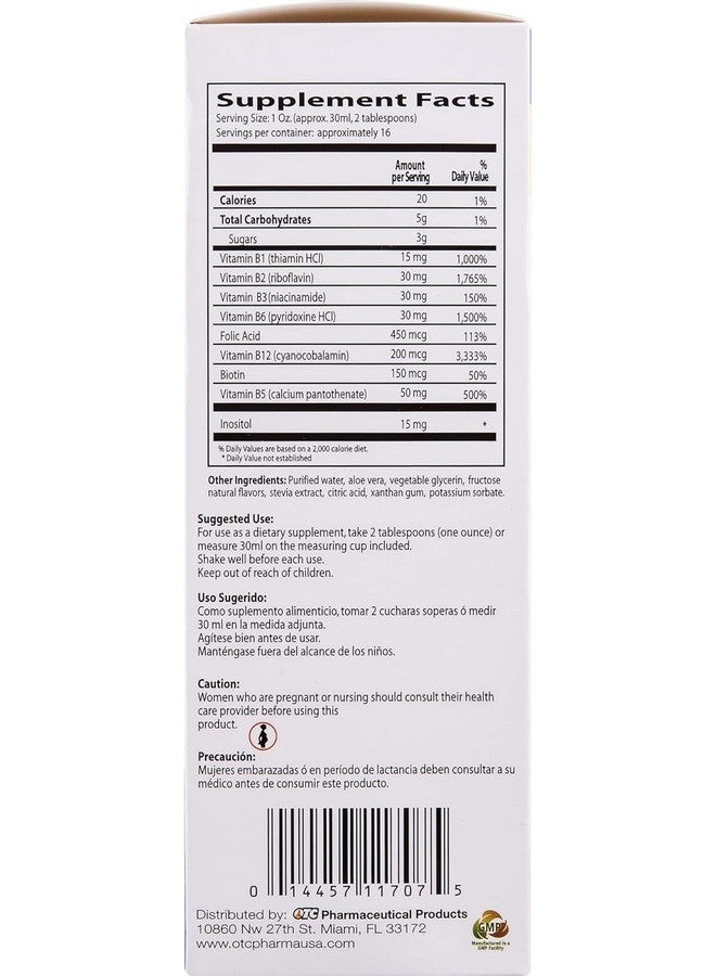 Neurobion Vitamin B12 Complex 16 Oz Liquid Citrus Flavor - Image 3