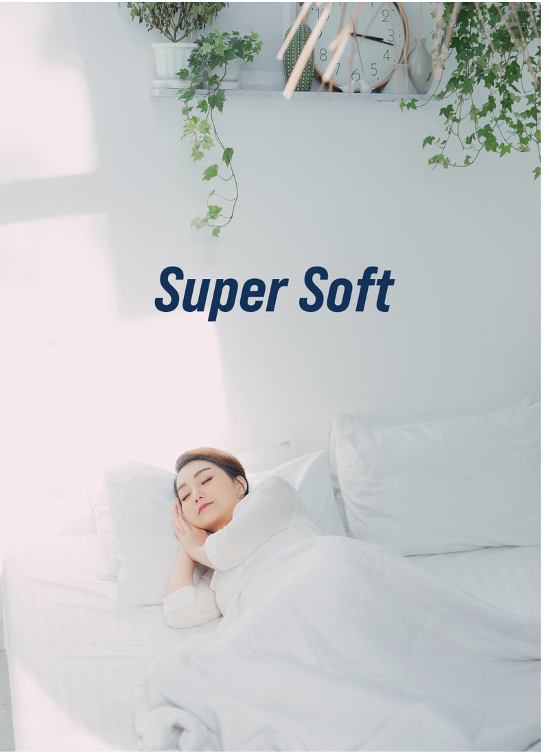 American Linen Single Fitted Sheet 100% Cotton 200 Thread Count Breathable Bedding Sheet Comfortable Bed Sheets For Bedroom  100 x 200 cm White  - Image 4