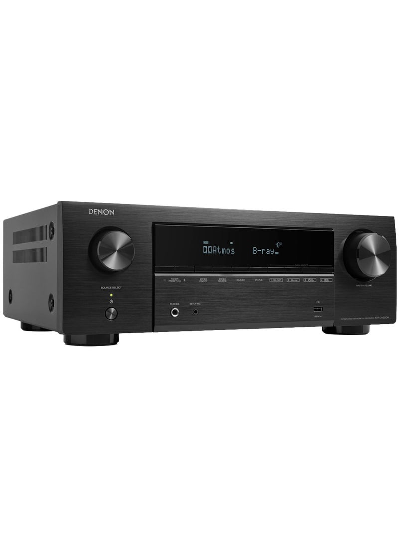 Denon AVR-X1800H 7.2 Channel AV Receiver - 80W/Channel, Wireless Streaming via Built-in HEOS, WiFi, & Bluetooth, Supports Dolby Vision, HDR10+, Dynamic HDR