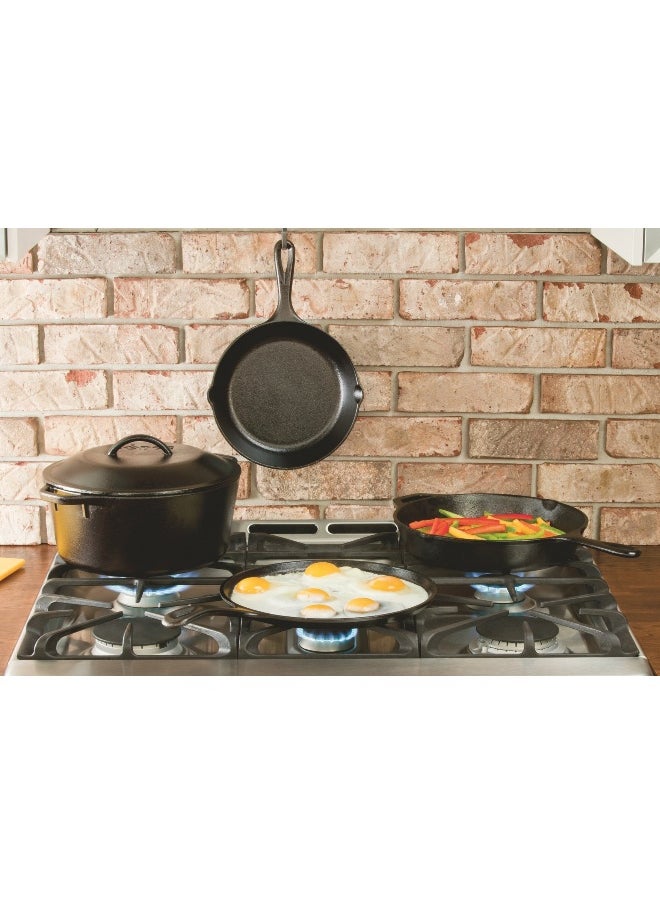 LODGE - L8DSK3 Cast Iron Deep Skillet  Pre-Seasoned  10.25-inch - Image 1