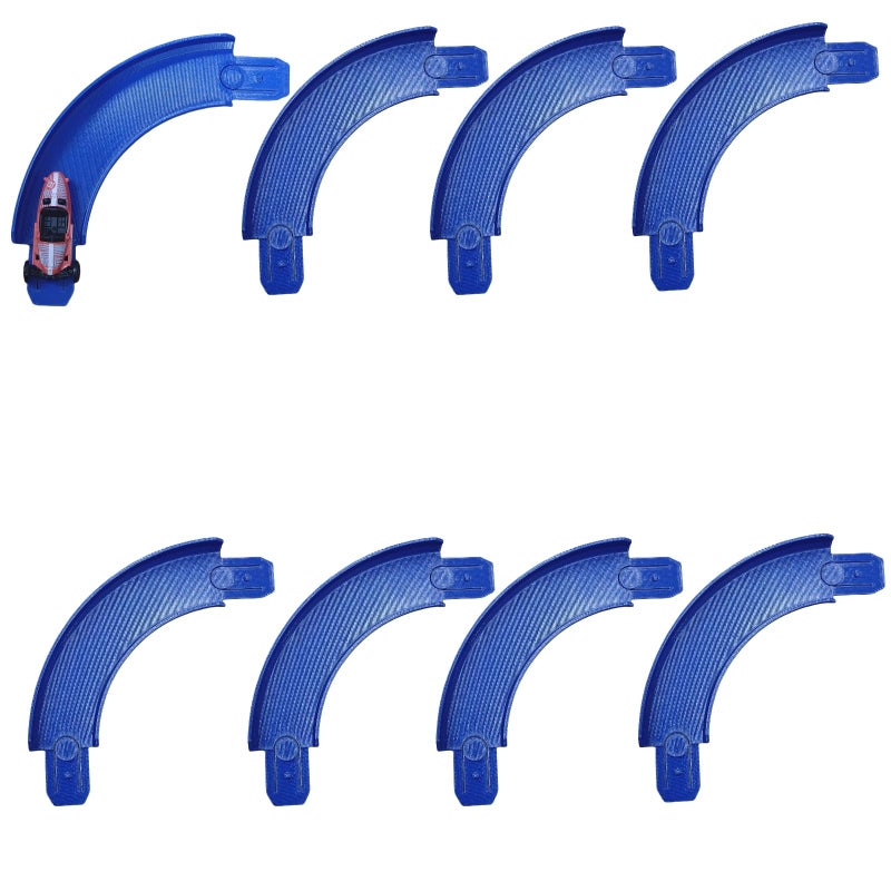 Ahpoon Track Connectors Pieces Compatible with Hot Wheels,90 Degree,Size L,8 Packs - Image 1