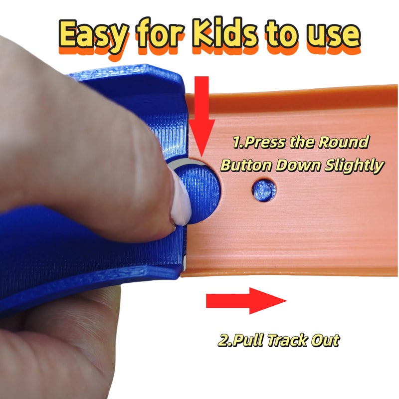 Ahpoon Track Connectors Pieces Compatible with Hot Wheels,90 Degree,Size L,8 Packs - Image 3