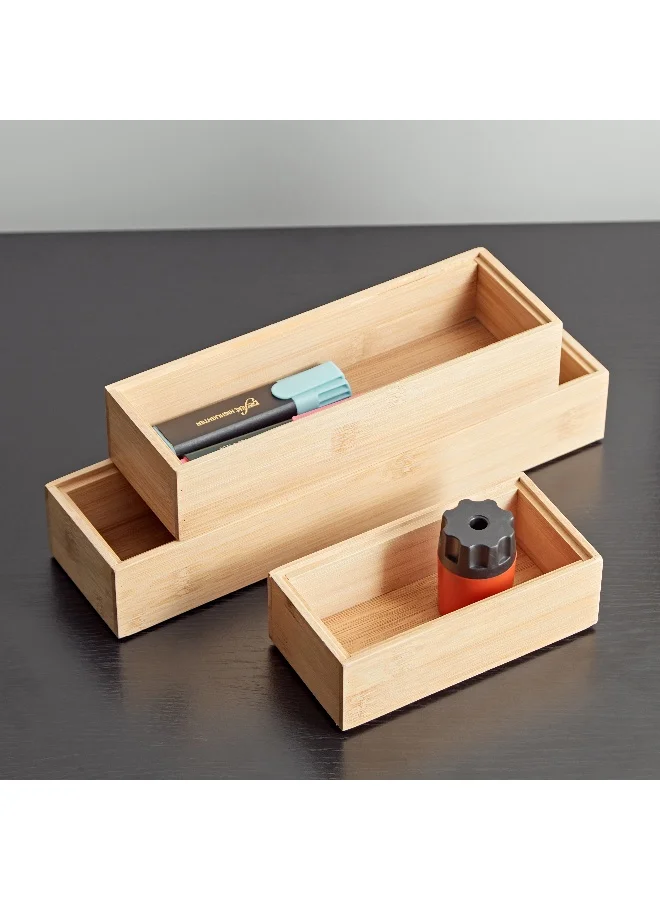 Home Box Natura Bamboo Organiser Set