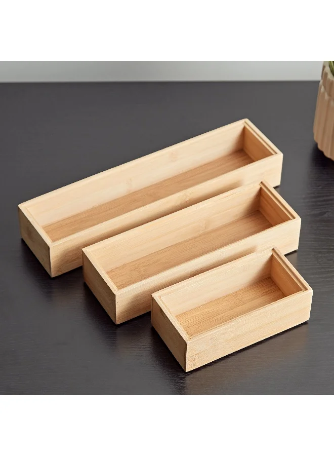 Home Box Natura Bamboo Organiser Set