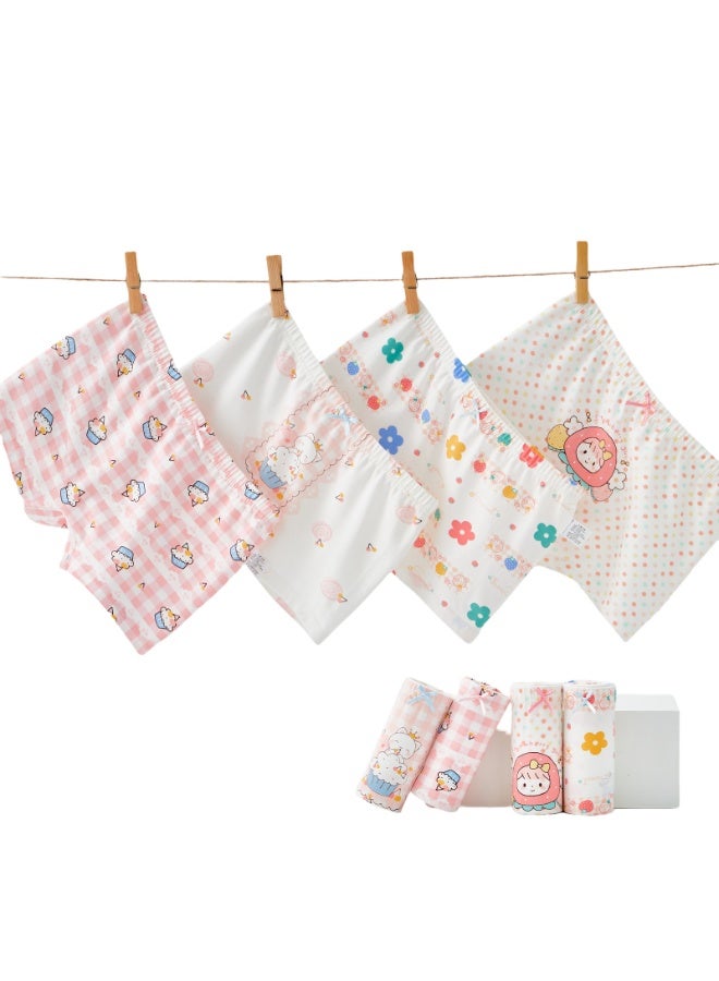 KUYING New Comfortable Skin friendly Breathable Underwear Set 0f 4