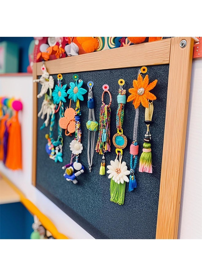 Push Pins for Bulletin Board - 20PCS Cute Thumb Tacks Flower Thumbtacks 5 Colors Decorative Push Pins for Corkboard, Photo Wall, Map, Office School Home Decoration, Pushpins with Plastic Storage Case - Image 5