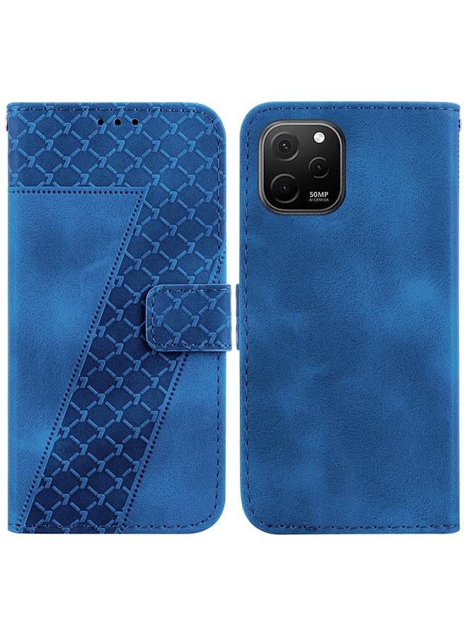 S-TOP Case For Huawei nova Y61/Enjoy 50z Seven-shaped Embossed Leather Phone Case - Image 1