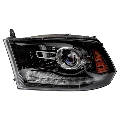 TRQ Left Headlight Assembly Compatible with 2013-2018 Ram 1500 2500 3500 - Image 5
