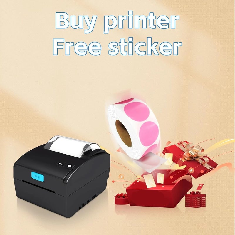 Handheld Industrial Label Printer, 80mm Thermal Label Printer Bar QR Code Sticker Machine Xp 365b H-Z851 USB Bluetooth Printing(H-Z851-Bluetooth-USB) - Image 4