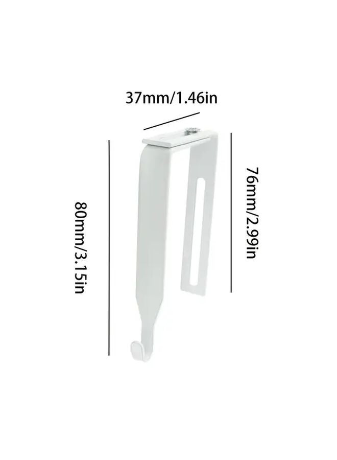 5pcs Heavy Duty Adjustable Over The Door Hooks No Drill Installation Space Saving Organizer - Image 4